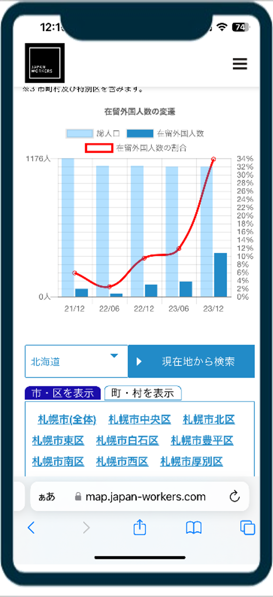 在留外国人の便利マップ12